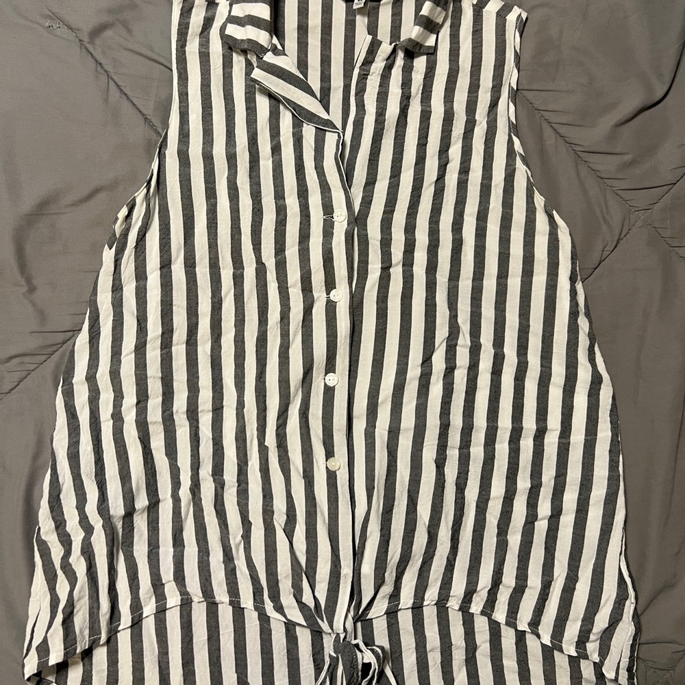 Monochrome Striped Top